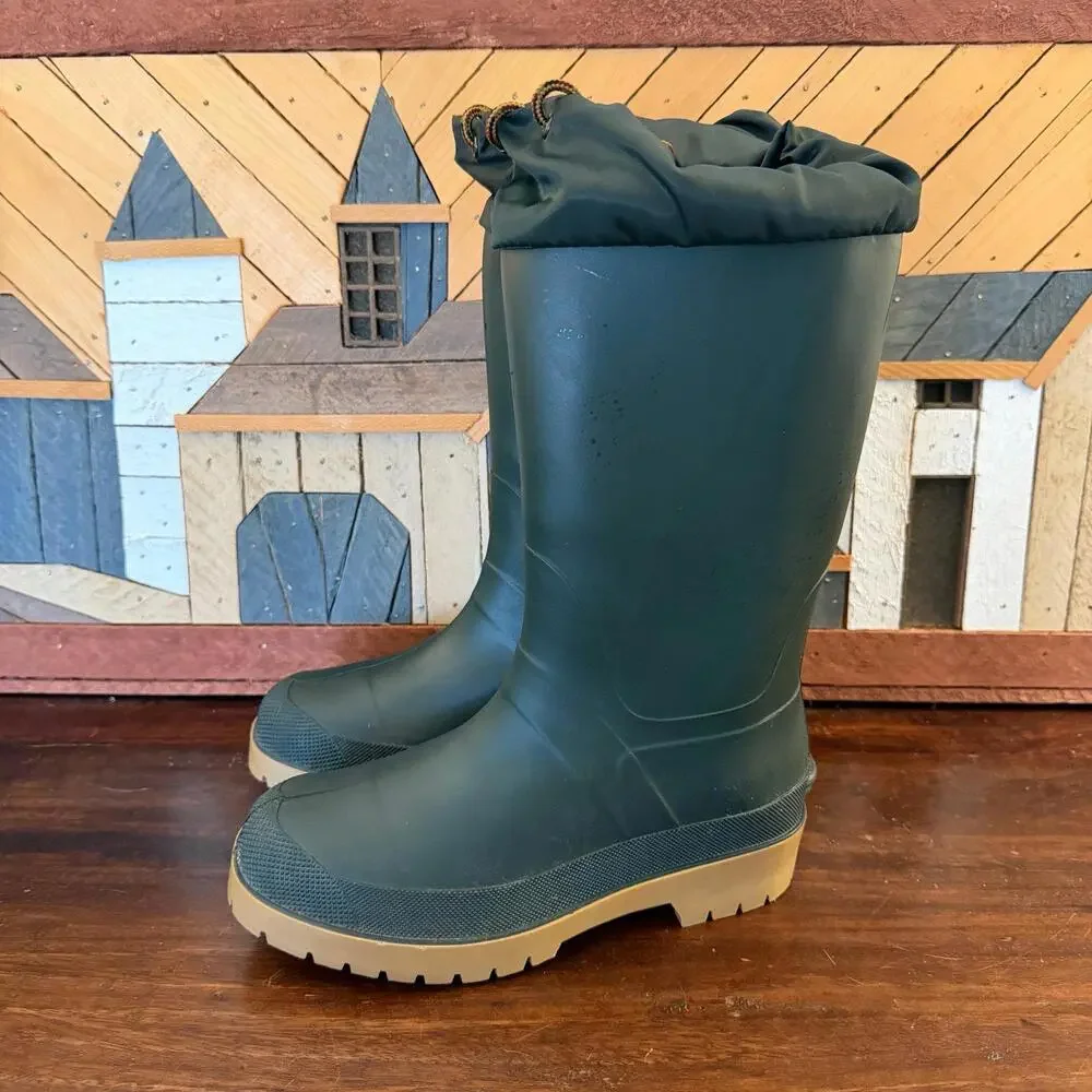 LL Bean Dark‎ Green Winter Insulated Pac Boots 6